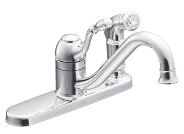 Moen CA87019 Lindley Chrome One-handle Low Arc Kitchen Faucet