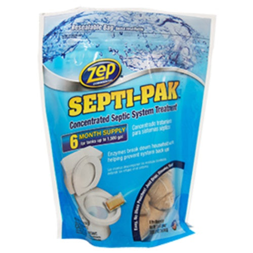Zep ZSTP6 Septi-Pak Concentrated Septic Treatment, 12 Oz.