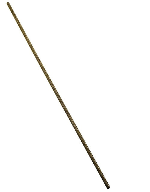 National Hardware N182-949 Threaded Rod, 1/4"-20 x 12", Solid Brass