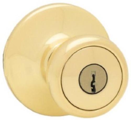 Kwikset 400T36ALRCSKDBX Tylo Entry Lockset, Polished Brass