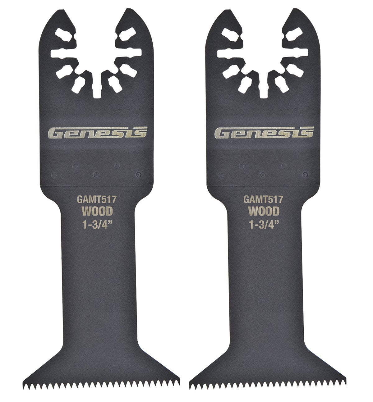 Genesis GAMT517-2 Course Tooth Flush Cut Blade, 1-3/4", 2-Pack