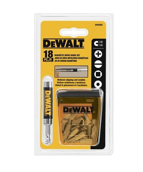 DeWalt DW2058CS Compact Magnetic Drive Guide Set, 18-Piece