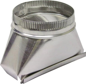 Lambro 120 Round Range Hood Transition, Aluminum