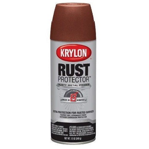 Krylon 69037 Rust Protector Spray Paint, 12 Oz, Rusty Metal