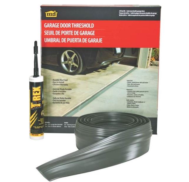 M-D Building Products 50101 Garage Door Threshold 20', Gray