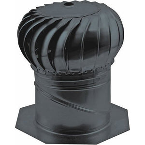 LL Building Products AIC14BL Internally Braced Turbine Ventilator, 14", Black