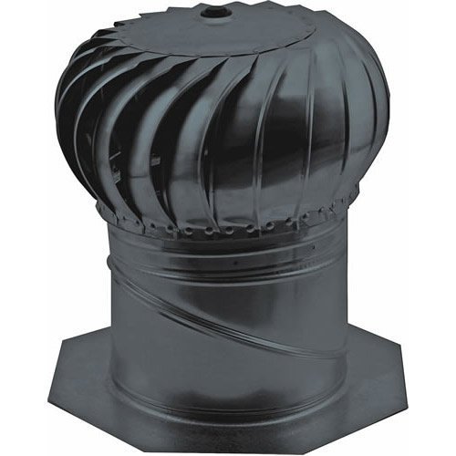LL Building Products AIC14BL Internally Braced Turbine Ventilator, 14", Black
