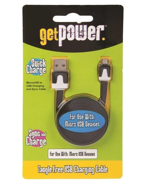 GetPower GP-USB-M Micro USB To USB Charging And Sync Cable, 3&#039;