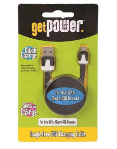 GetPower GP-USB-M Micro USB To USB Charging And Sync Cable, 3'