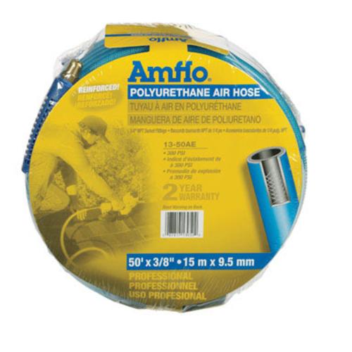Amflo 13-50AE Polyurethane Air Hose, 3/8" X 50'