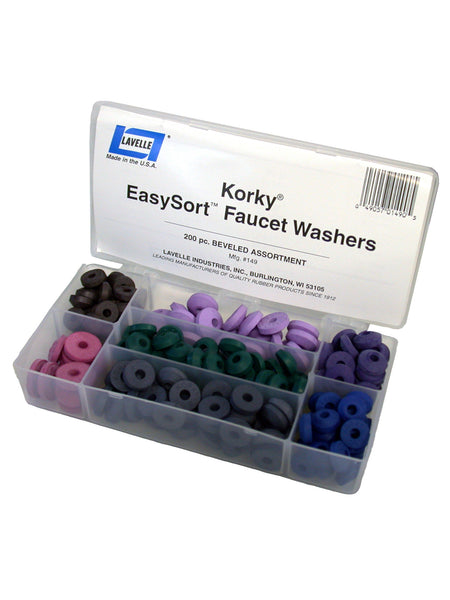 Korky 000149 Easysort Faucet Washer Kit, 200 Piece