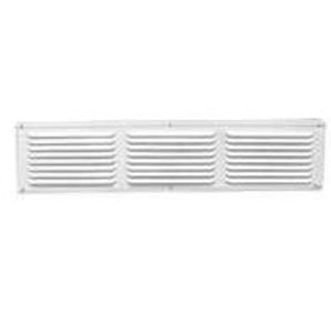 L L Building Products EAC16X4W Aluminum Undereve Vent, White, 16" x 4"