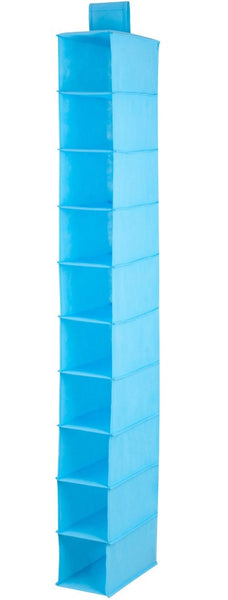 Honey-Can-Do SFT-02821 Shelf Hanging Vertical Closet Organizer, Ocean Blue