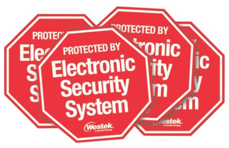 Westek SEC100 Security System Stickers
