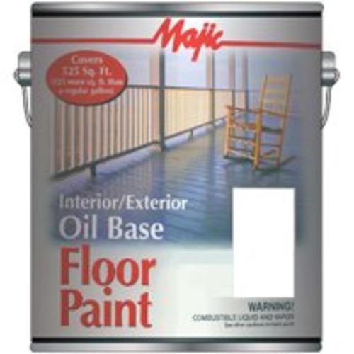 Majic 8-0074-1Interior/Exterior Oil Base Floor, White, Gallon