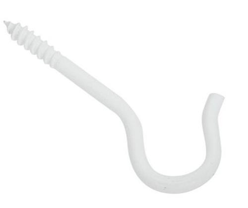Stanley Hardware 274-928 Ceiling Hooks, White, 2-1/2"