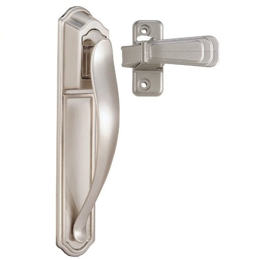 Ideal Security SKDXSS "DX" Pull Handle Set with Back Plate, Satin Silver