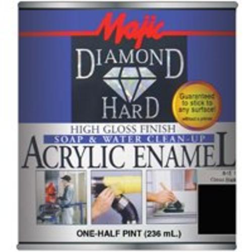 Majic 8-1501-4 Acrylic Enamel Gloss, Black, Pint 1/2