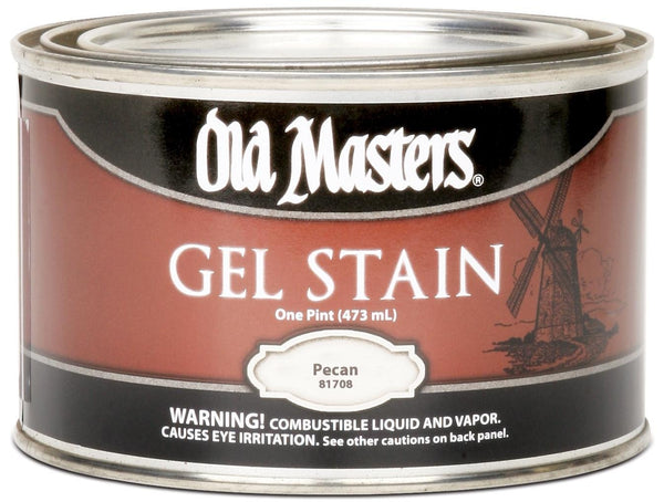 Old Masters 81708 Oil Based Gel Stain, Pecan, 1 Pint