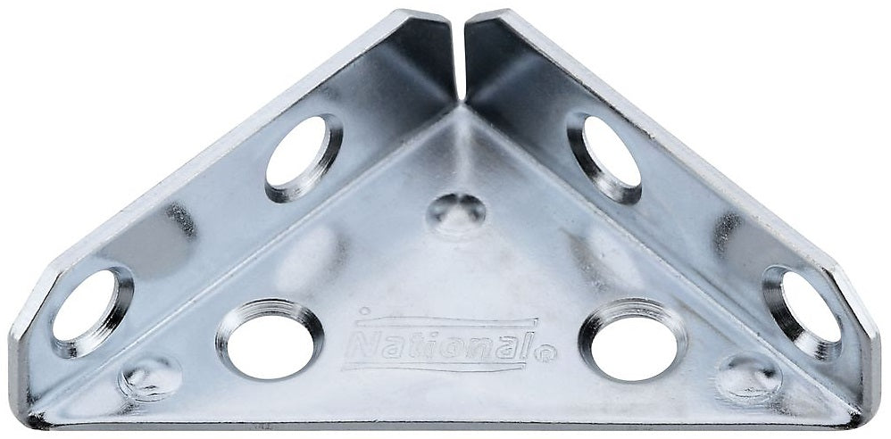 National Hardware N337-675 V124 Steel Corner Brace, Zinc Plated, 2"