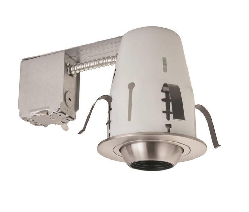 Power Zone RS2000RG+ TRIM405 Recessed Light Fixture Kit 4", Brushed Nickel