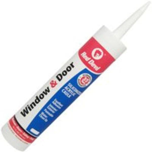 Red Devil 084660 Window And Door Siliconized Acrylic Caulk, Black, 10.1 Oz