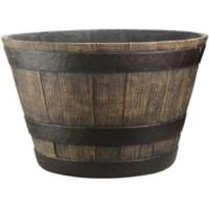 Landscapers Select PT-030 Pottery Planter, Weathered Oak, 20 in