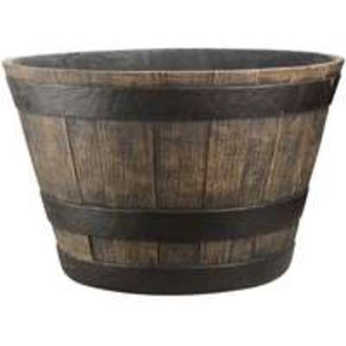 Landscapers Select PT-030 Pottery Planter, Weathered Oak, 20 in