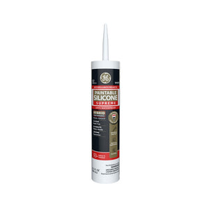 GE 2733743 Silicone Acrylic Caulk, White, 10.1 oz