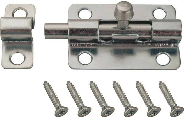 Prosource CL-201-PS Steel Barrel Bolts, Zinc Plated, 2-1/2"