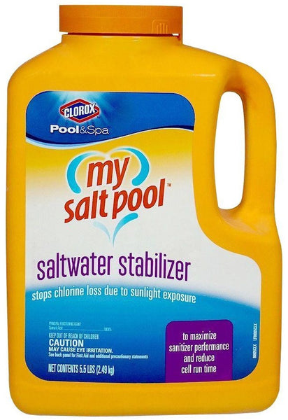 Clorox 80005CLX Poo l& Spa My Salt Pool Saltwater Stabilizer, 5.5 Lbs