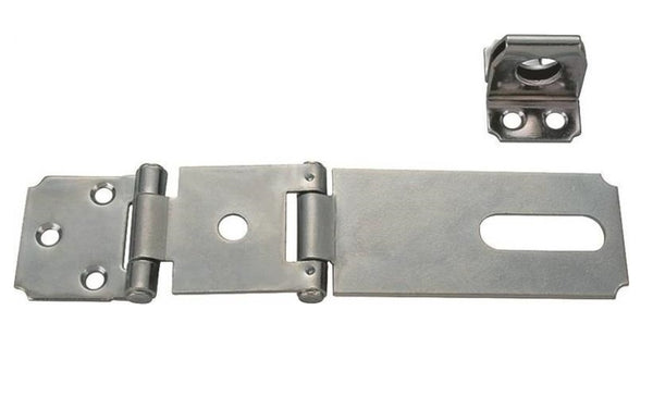 Prosource LR-136-BC3L-PS Double Hinge Safety Hasps, Zinc Plated,  3-1/2"