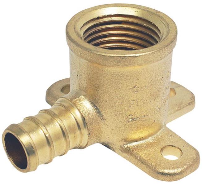 Apollo Valves APXDEE12 Brass Drop Ear Elbow, 1/2" PEX x 1/2" FPT