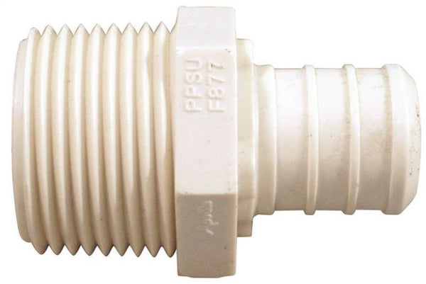 Apollo Valves PXPAM34 Poly Alloy PEX Male Adapter, 3/4" MPT x 3/4" Barb