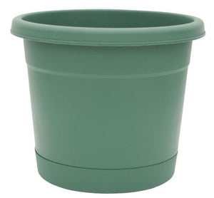 Ames/True Temper RR0624EV Rolled Rim Planter & Saucer 6", Green