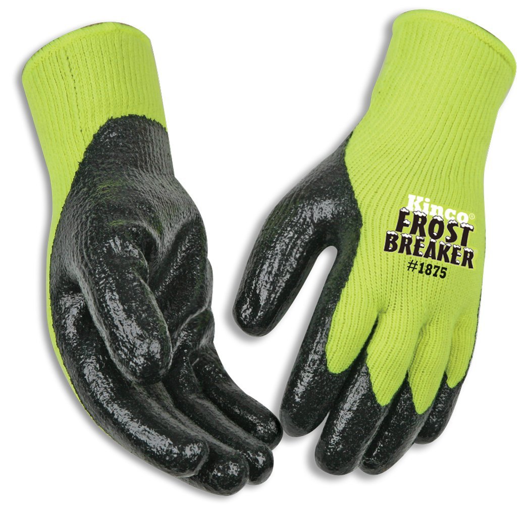 Kinco 1875-L FrostBreaker Hi-Vis Thermal Grip Work Glove, Large