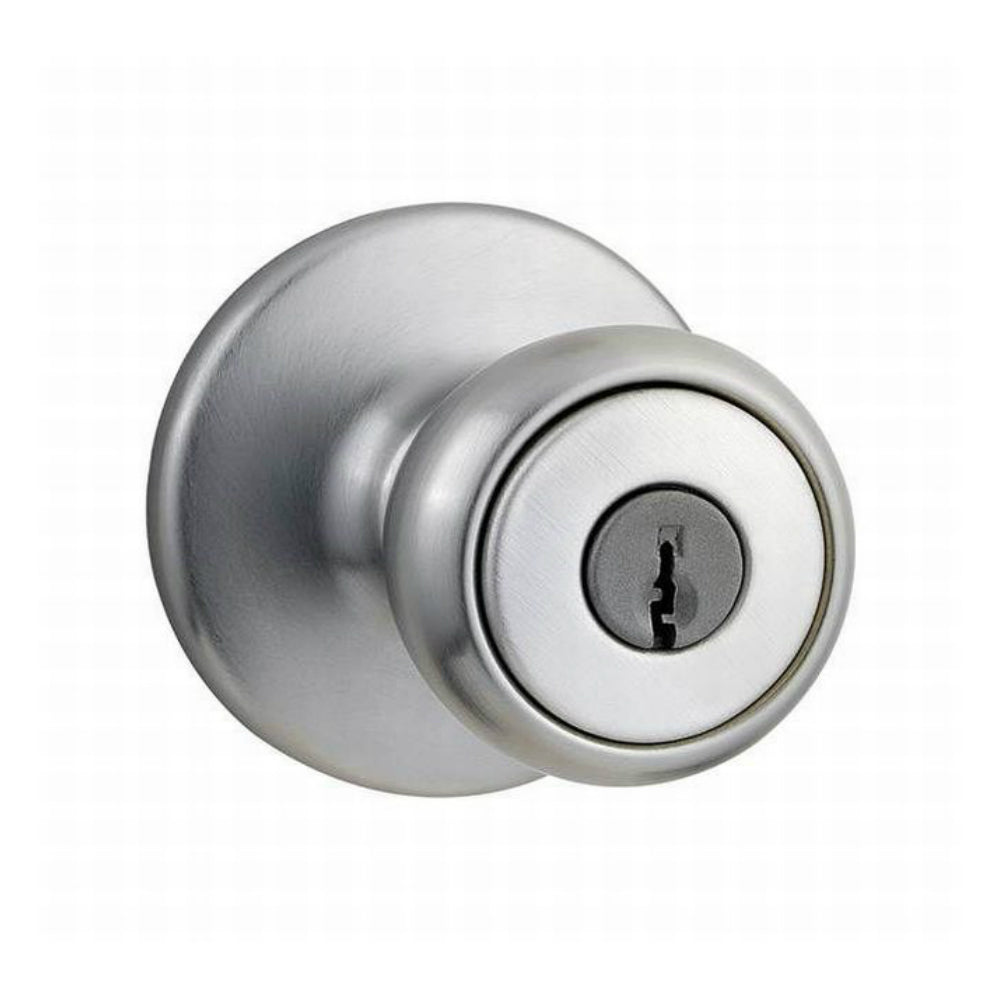 Kwikset 400T26D6ALRCSK3V1 Tylo Entry Knob Lock, Satin Chrome