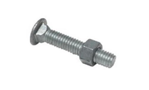 Stephens Pipe & Steel HD32020RP Carriage Bolt, Galvanized Steel, 3/8" x 2"