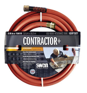 Swan SNCG58100 Contractor Garden Hose, 5/8" x 100'