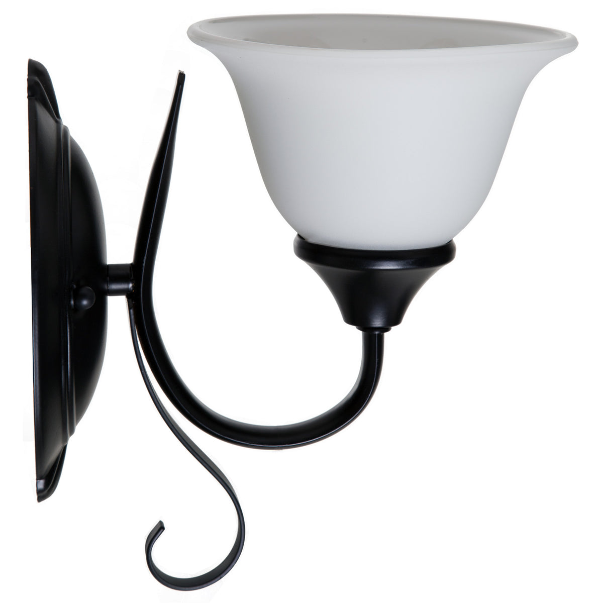 Boston Harbor F3-1W-3L Wall Light Fixture, Matte Black