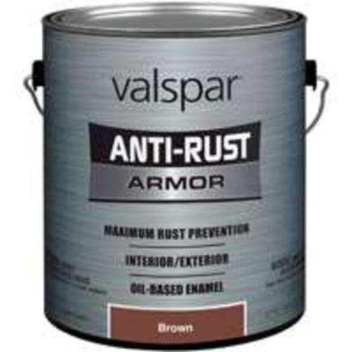 Valspar 044.0021833.007 Anti Rust Oil Based Enamel, Gallon, Brown