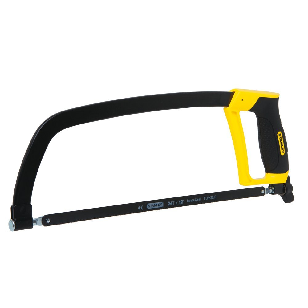 Stanley STHT20139L Solid Frame Hacksaw With Rubber Grip, 12"