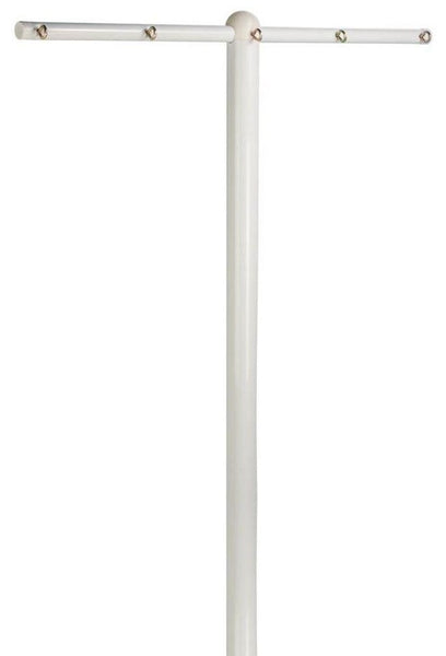 Honey Can Do DRY-01452 T-Post for 5-Line Outdoor Clothes Drying, White
