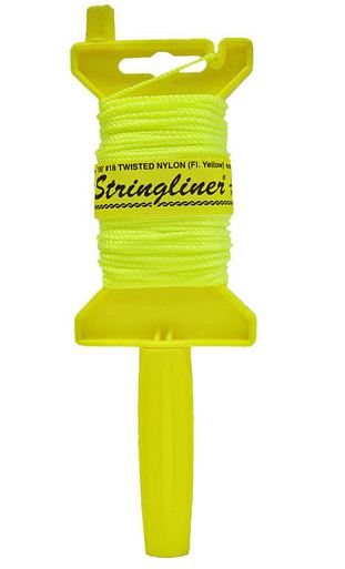 Stringliner 11112 Chalk Mason Line with Reel, 100&#039;, Yellow