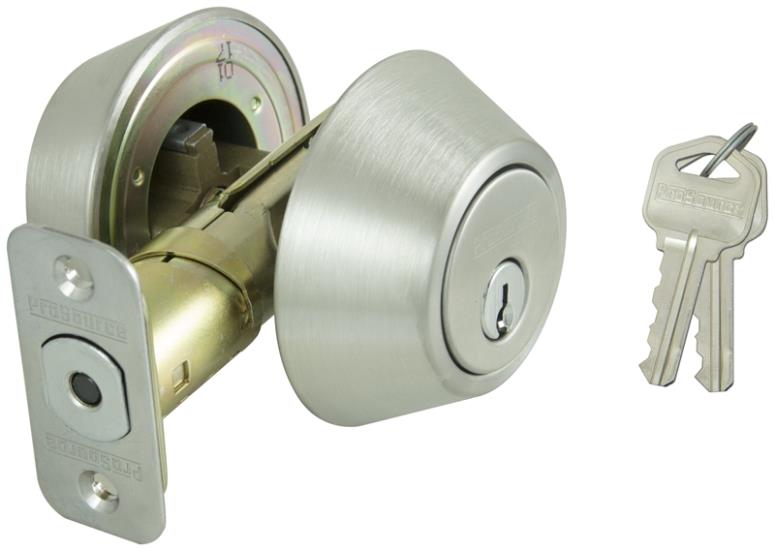 Prosource D262-RU5B Double Cylinder Deadbolts, Stainless Steel