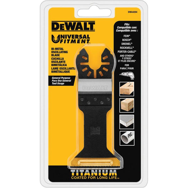 DeWalt DWA4204 Wide Titanium Oscillating Wood With Nails Blade