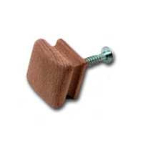 Waddell 578-1.25 Square Hardwood Cabinet Knob, 1-1/4"