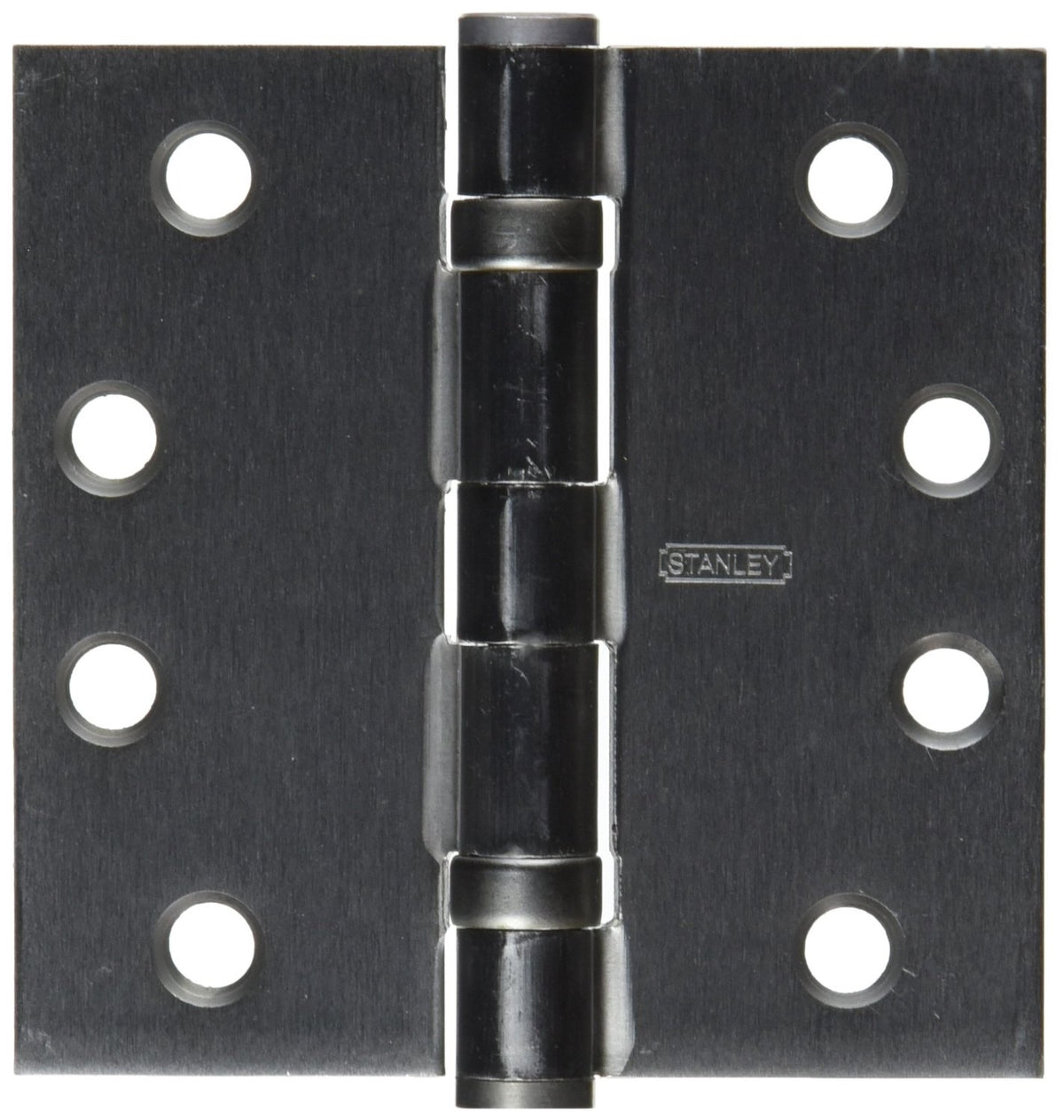 Stanley S820-837 Full Mortise Square Corner Door Hinge, Steel, Satin Chrome, 4" L