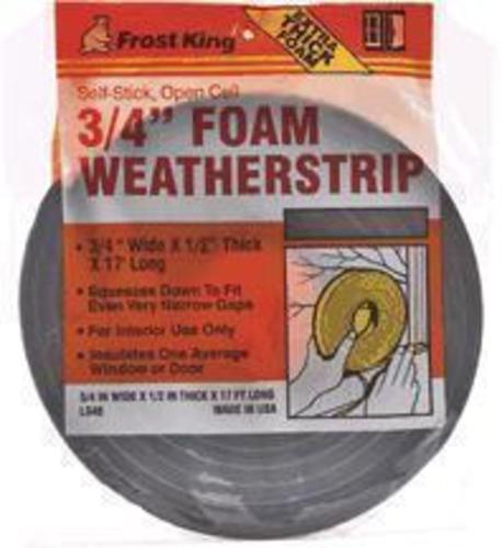 Thermwell L344H OPEN CELL POLYURETHANE FOAM TAPE 1.5x1/4"x17' - WHITE