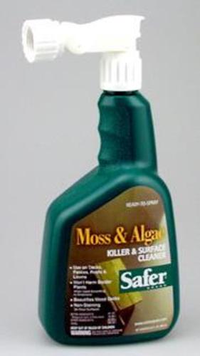 Safer 5324 Moss And Algae Killer And Surface Cleaner, 32 Oz